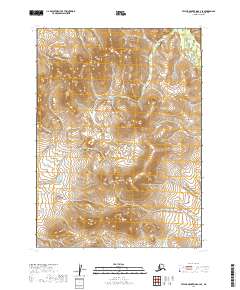 2019 Map of Taylor Mountains A-3 SE, 2019 Print