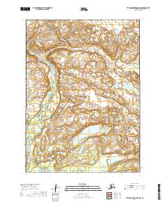 USGS Topographic Map – Taylor Mountains A-7 NE