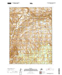 2019 Map of Taylor Mountains A-7 NW, 2019 Print