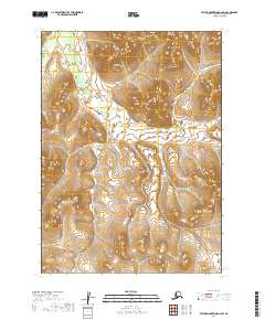 2019 Map of Taylor Mountains B-2 SW, 2019 Print