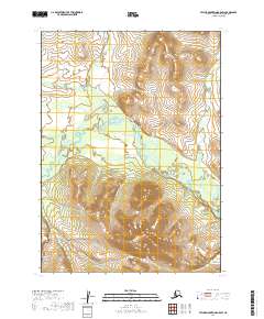 2019 Map of Taylor Mountains B-5 SW, 2019 Print