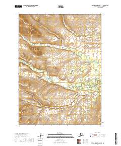 2019 Map of Taylor Mountains B-6 SE, 2019 Print