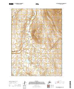 2019 Map of Taylor Mountains B-7 NE, 2019 Print