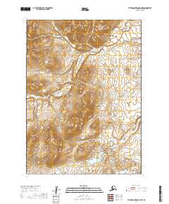 2019 Map of Taylor Mountains B-7 NW, 2019 Print