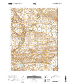 2019 Map of Taylor Mountains B-7 SE, 2019 Print