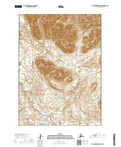 2019 Map of Taylor Mountains B-8 NE, 2019 Print