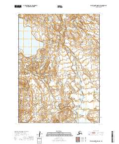 2019 Map of Taylor Mountains B-8 SE, 2019 Print