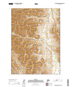 2019 Map of Taylor Mountains C-7 SW, 2019 Print