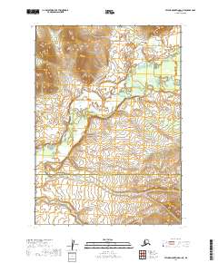 USGS Topographic Map – Taylor Mountains D-1 NE