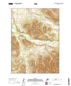2019 Map of Taylor Mountains D-1 SE, 2019 Print