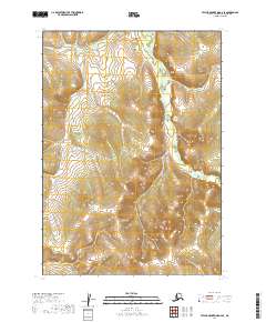 2019 Map of Taylor Mountains D-2 SE, 2019 Print