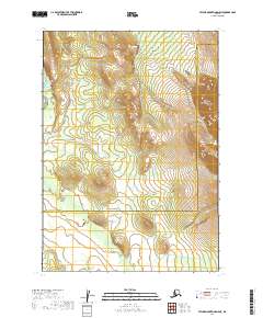 2019 Map of Taylor Mountains D-5 NE, 2019 Print