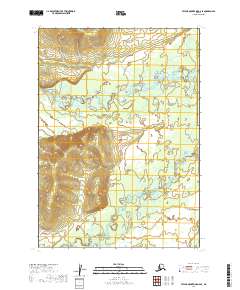 2019 Map of Taylor Mountains D-6 SE, 2019 Print