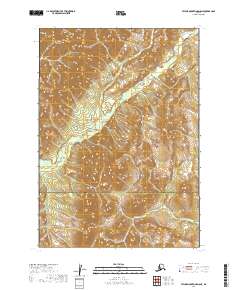 2019 Map of Taylor Mountains D-8 NE, 2019 Print