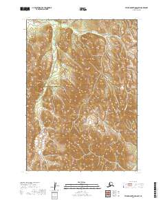 USGS Topographic Map – Taylor Mountains D-8 SW
