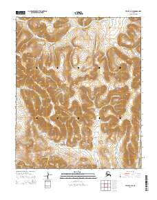 2014 Map of Teller C-4 SE, 2014 Print