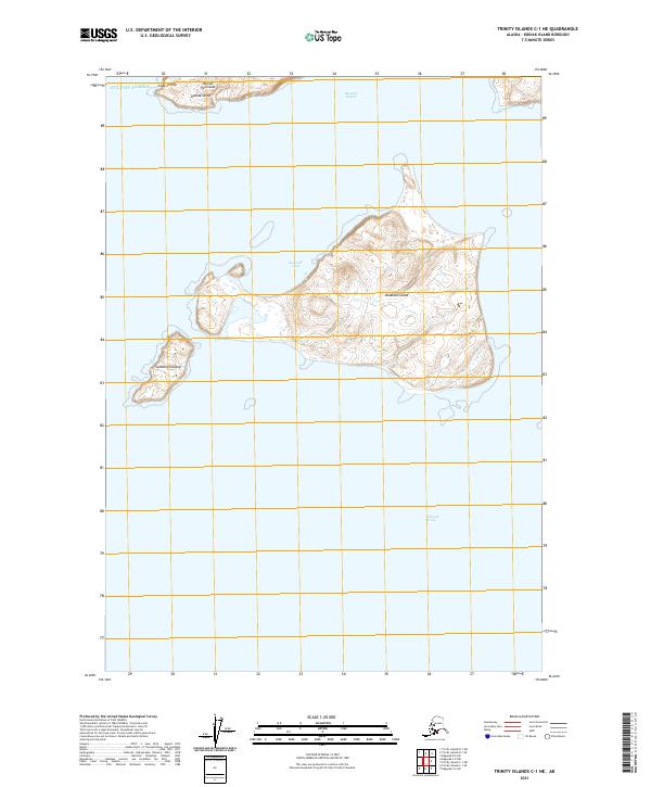 USGS Topographic Map – Trinity Islands C-1 NE