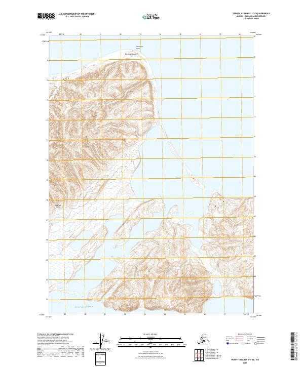 USGS Topographic Map – Trinity Islands C-1 SE
