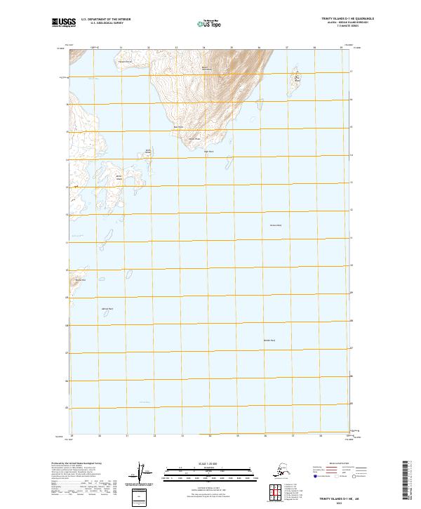 USGS Topographic Map – Trinity Islands D-1 NE