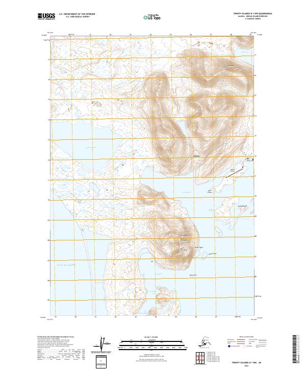 USGS Topographic Map – Trinity Islands D-1 NW