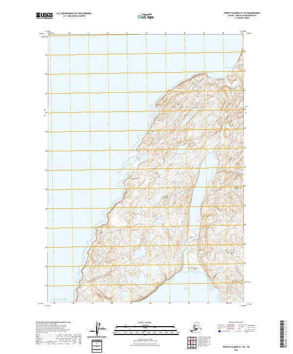 USGS Topographic Map – Trinity Islands D-1 SE