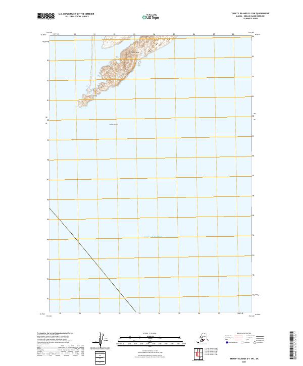 USGS Topographic Map – Trinity Islands D-1 SW