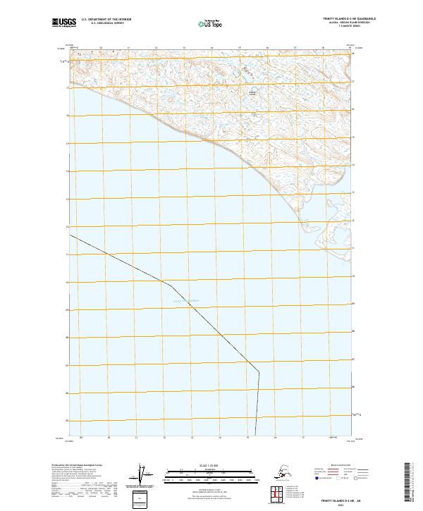 USGS Topographic Map – Trinity Islands D-2 NE