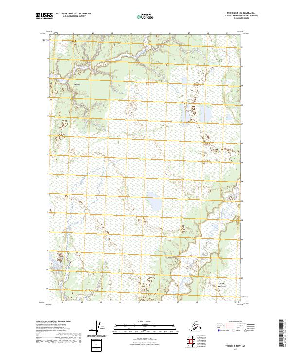 2023 Map of Tyonek B-1 NW, 2023 Print