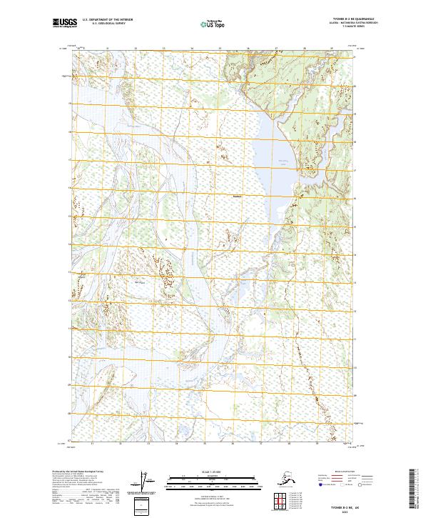 USGS Topographic Map – Tyonek B-2 NE