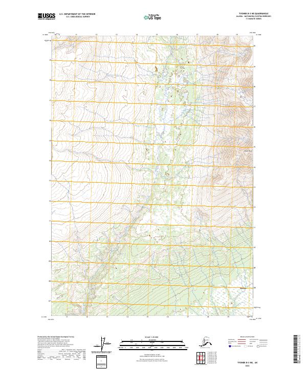 USGS Topographic Map – Tyonek B-3 NE