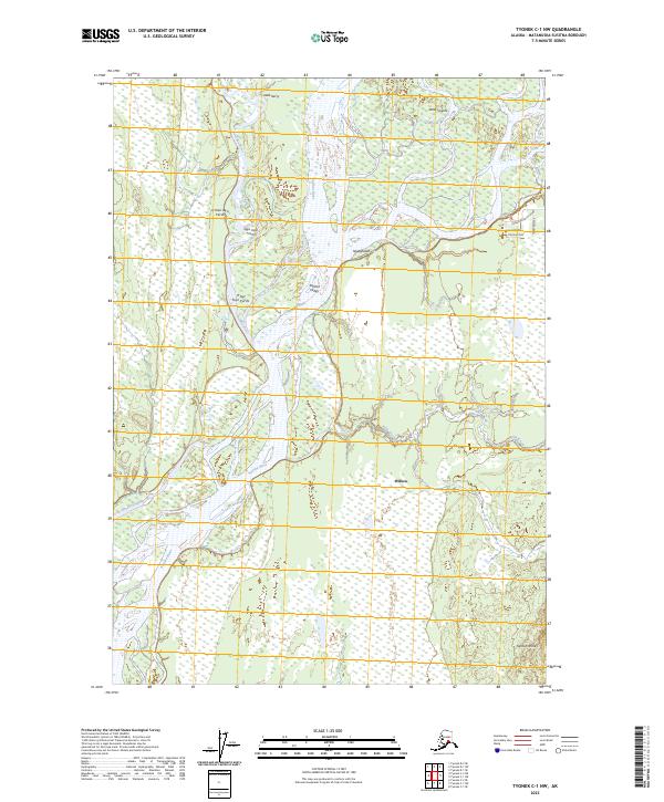 USGS Topographic Map – Tyonek C-1 NW