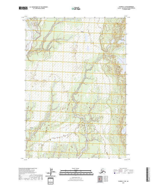 USGS Topographic Map – Tyonek C-1 SW