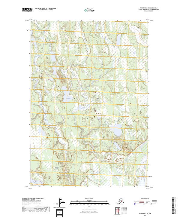 USGS Topographic Map – Tyonek C-2 NE