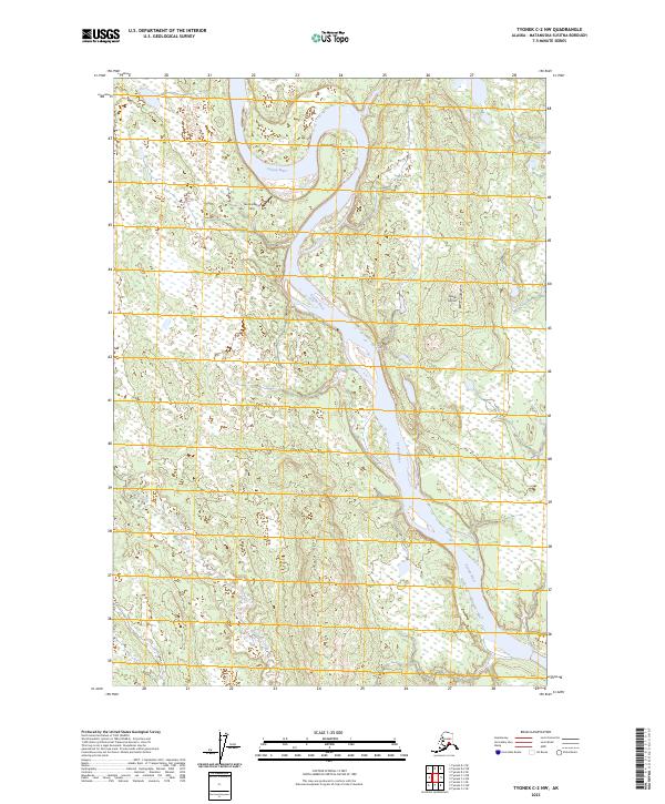 USGS Topographic Map – Tyonek C-2 NW