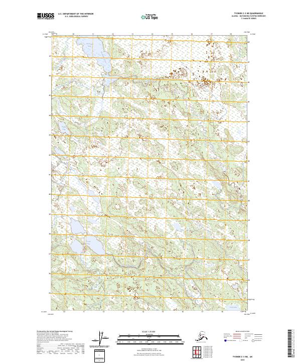 USGS Topographic Map – Tyonek C-3 NE