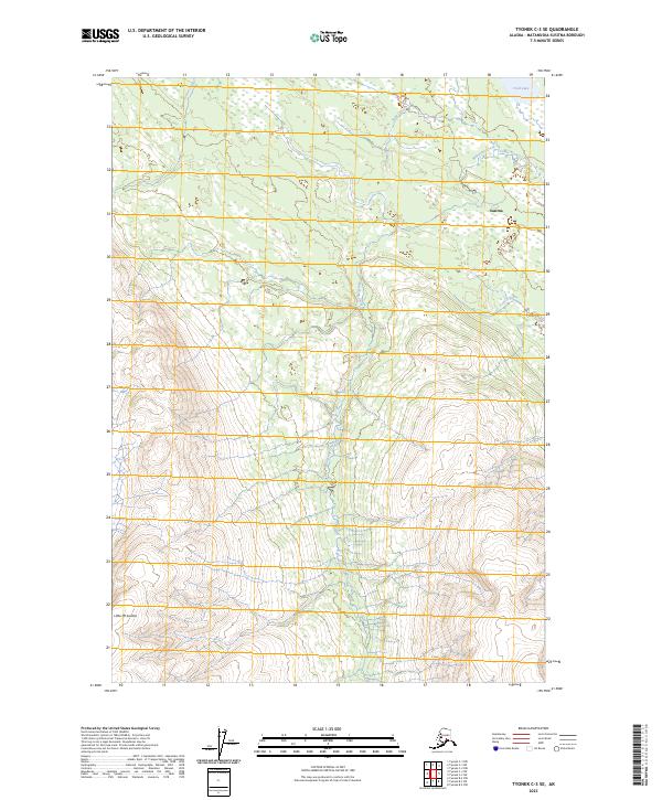 USGS Topographic Map – Tyonek C-3 SE