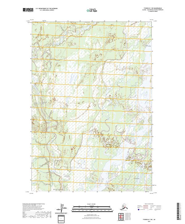 USGS Topographic Map – Tyonek D-1 SW