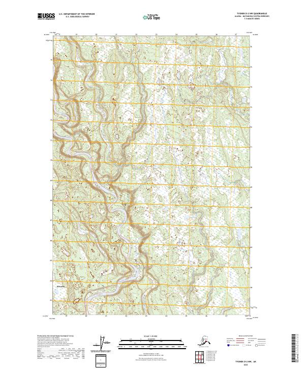 2023 Map of Tyonek D-2 NW, 2023 Print