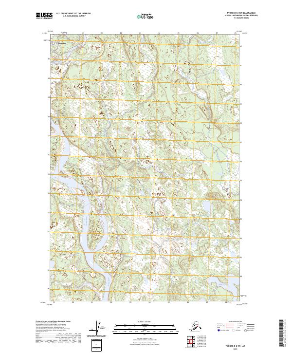 USGS Topographic Map – Tyonek D-2 SW