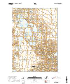 2019 Map of Ugashik D-4 NE, 2019 Print