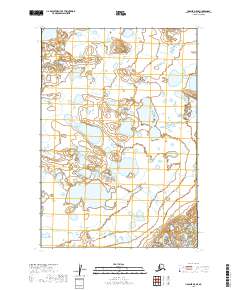 2019 Map of Ugashik D-5 SE, 2019 Print