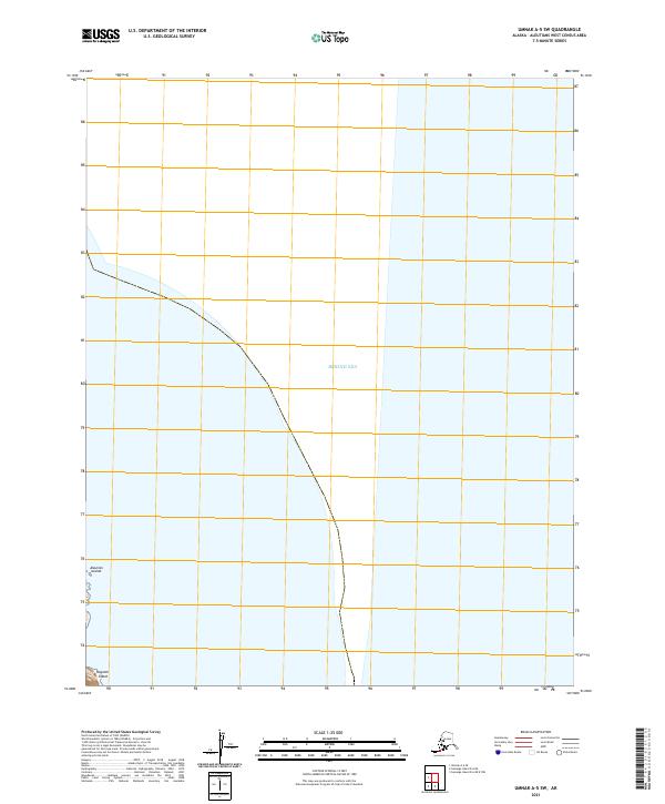 2021 Map of Umnak A-5 SW, 2021 Print