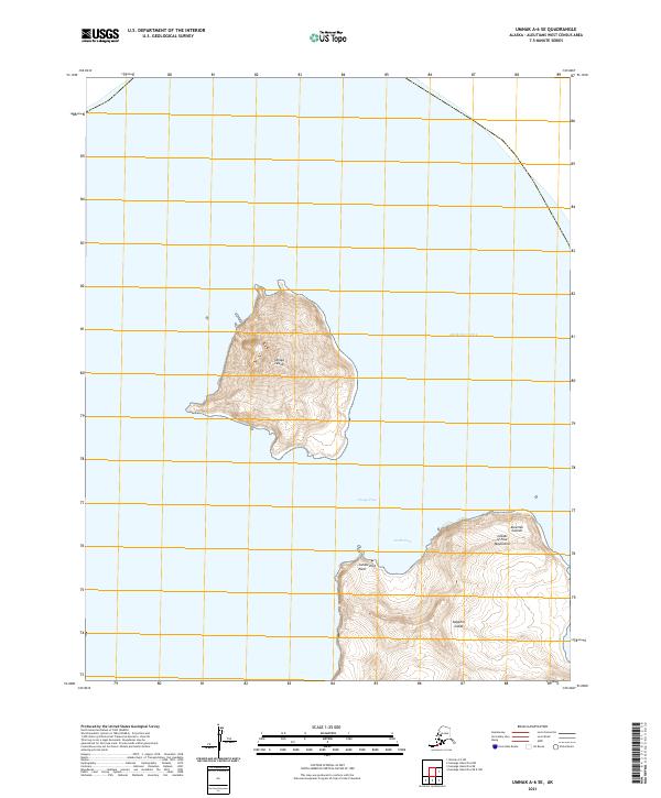 USGS Topographic Map – Umnak A-6 SE