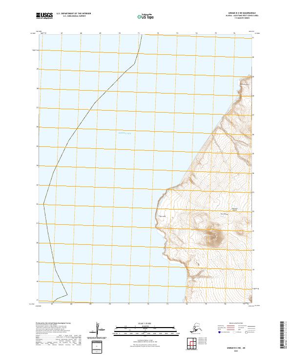 USGS Topographic Map – Umnak B-2 NE