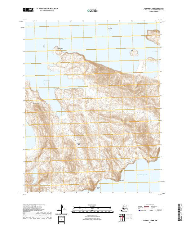 USGS Topographic Map – Unalaska A-4 NW