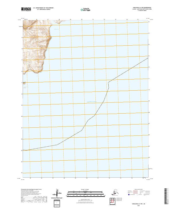 USGS Topographic Map – Unalaska A-4 SW