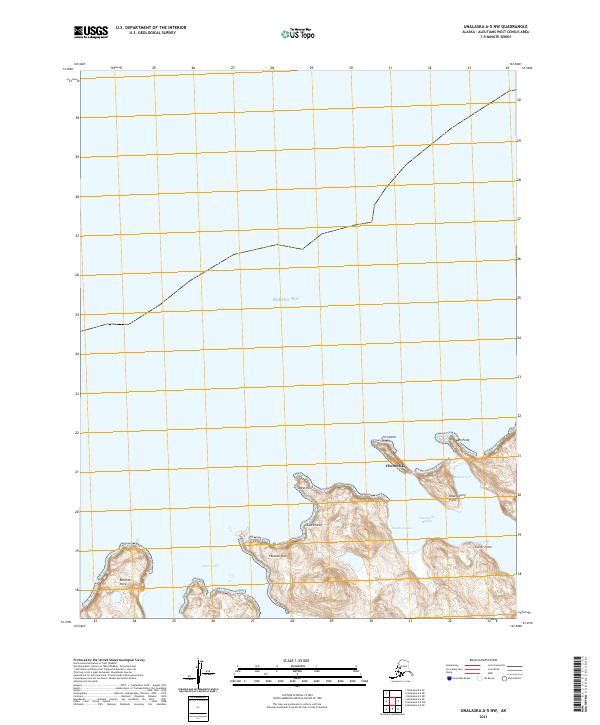USGS Topographic Map – Unalaska A-5 NW