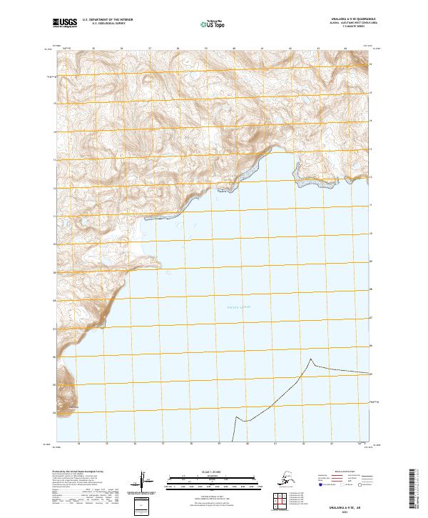 USGS Topographic Map – Unalaska A-5 SE