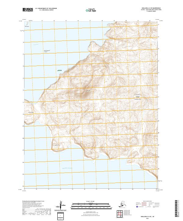 USGS Topographic Map – Unalaska A-6 SE