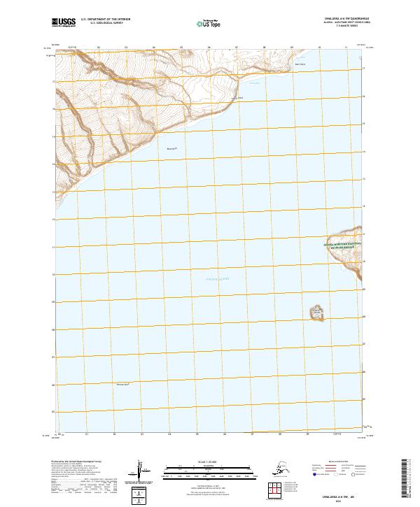 USGS Topographic Map – Unalaska A-6 SW